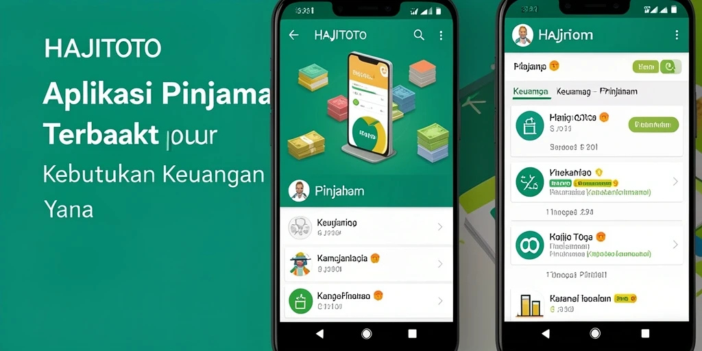 Tampilan antarmuka aplikasi HAJITOTO yang user-friendly dan modern.