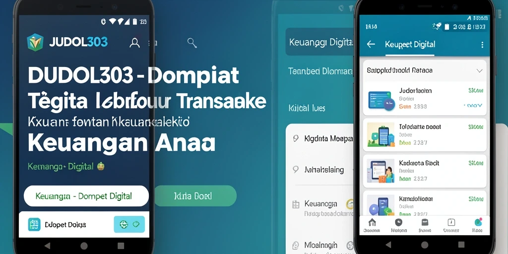 Antarmuka modern JUDOL303 yang memudahkan transaksi Dompet Digital.