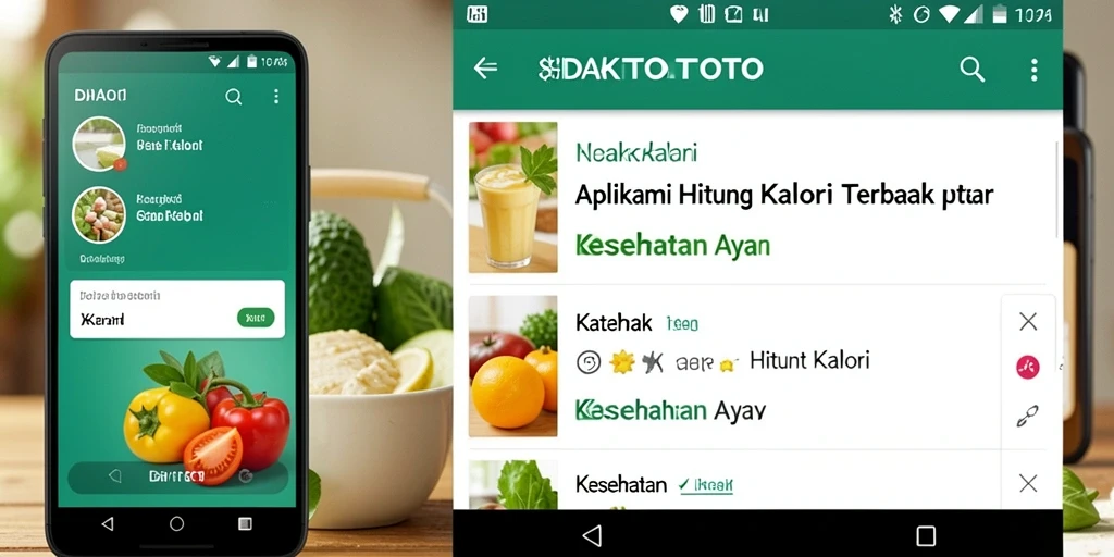 Tampilan antarmuka SIDAKTOTO untuk Hitung Kalori yang menarik.